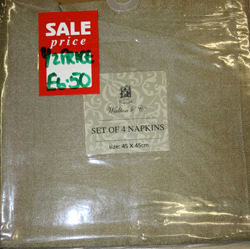 Dark gold napkins